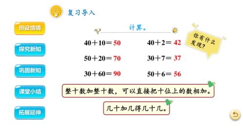 兩位數(shù)加一位數(shù)（不進(jìn)位）、整十?dāng)?shù) 趣味數(shù)字課堂